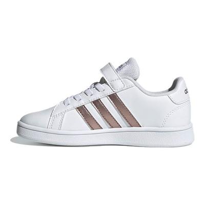 Neo Grand Court Low Top Kinder-Sneaker Kinder-Sneaker Weiß Platin EF0107