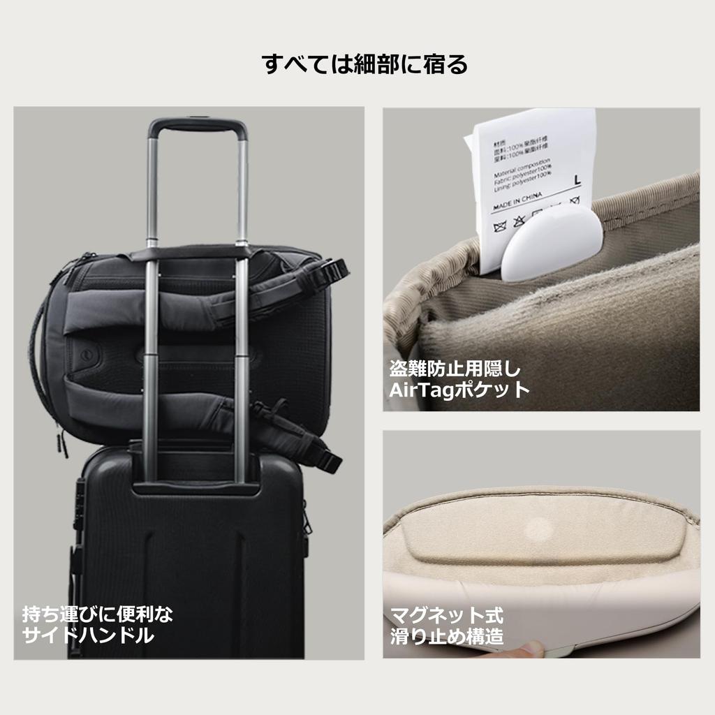 OneGo Lite Camera Backpack 16L Ultralight 2 Compartments Side Access Waterproof Everyday Large Capacity Camera Bag Stylish Backpack Clamshell Open