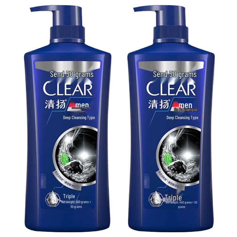 Clear Scalp Deep Clean Anti-Dandruff Shampoo Twin Pack