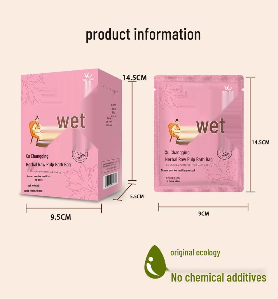 Mugwort Herbal Foot Bath: Instant Dissolving Foot Soak Bags for a Relaxing, Sweat-Inducing Experience