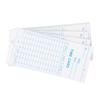 100 Pcs Time Card 7.09x3.27in Dual Sided Microcomputer Attendance Machine Card Employee Time Sheet for Company