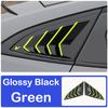 DinCh 2pcs Rear Triangular Window Decorative Shutters Louvers Spoiler Panel For Changan UNIV UNI-V -2026