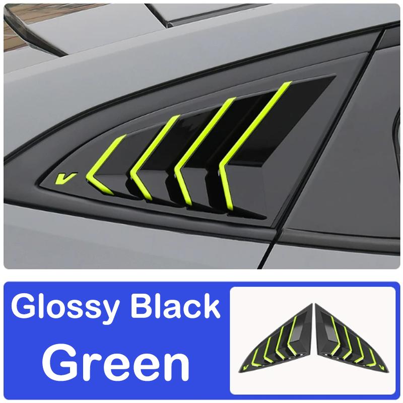 DinCh 2pcs Rear Triangular Window Decorative Shutters Louvers Spoiler Panel For Changan UNIV UNI-V -2026