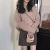 Retro Design Soft Waxy Round Neck Pullover Sweater Women's Autumn and Winter New Loose Lazy Wind Knitted Sweater Top