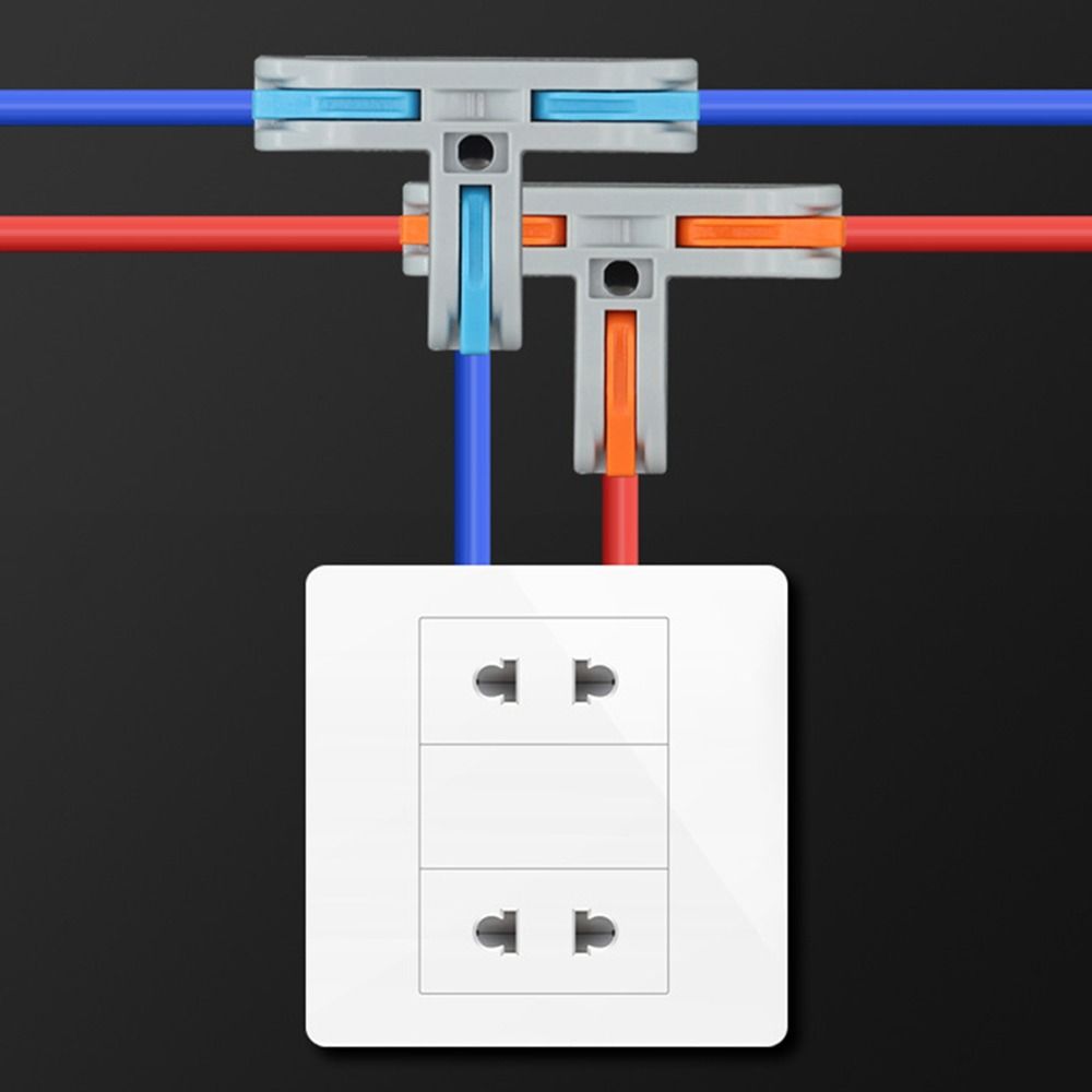 T Type Wire Connector Universal Compact Compact Splice Electrical Connectors  Electrical
