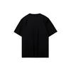 Li Ning T Shirts Unisex Black Crew Neck Moderate Straight Fit YHST175-1