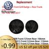 2026 Nou Pentru VOLKSWAGEN VW Set 2 Bucăți Înlocuire Insignă Grilă Față Negru Lucios + Emblema Logo Capac Portbagaj Spate pentru volkswagen Polo 6R 6C
