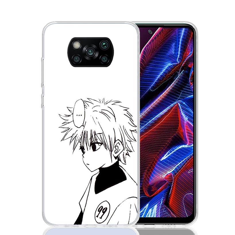 Black White HXH X Hunter Case Phone Cover for Xiaomi Poco X3 Nfc X5 X6 X7 X4 Gt F7 Ultra F6 F5 Pro F4 F3 M5S M4 M6 M3 Trend Fund