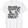 Breaking Hearts Ripping Farts! Funny Bigfoot Sasquatch Gas T-Shirt