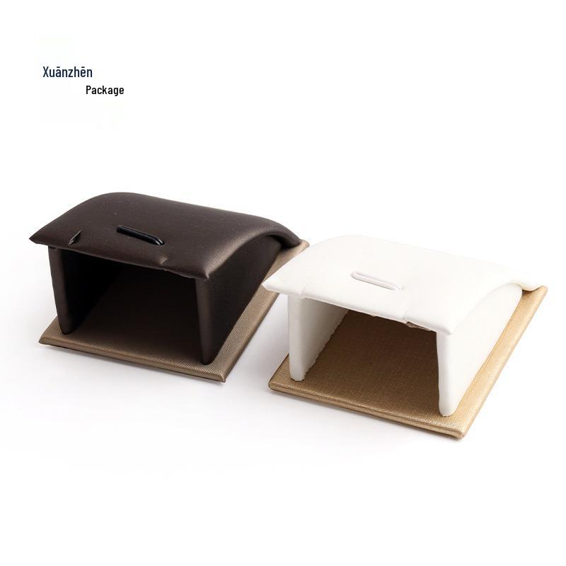 Champagne Brown PU Pendant Display Tray with Curved Surface
