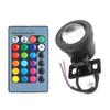 AC DC 12V 10W RGB LED Underwater Light Submersible Lamp with Remote Control 16 Colors Changing Flash Strobe Fade