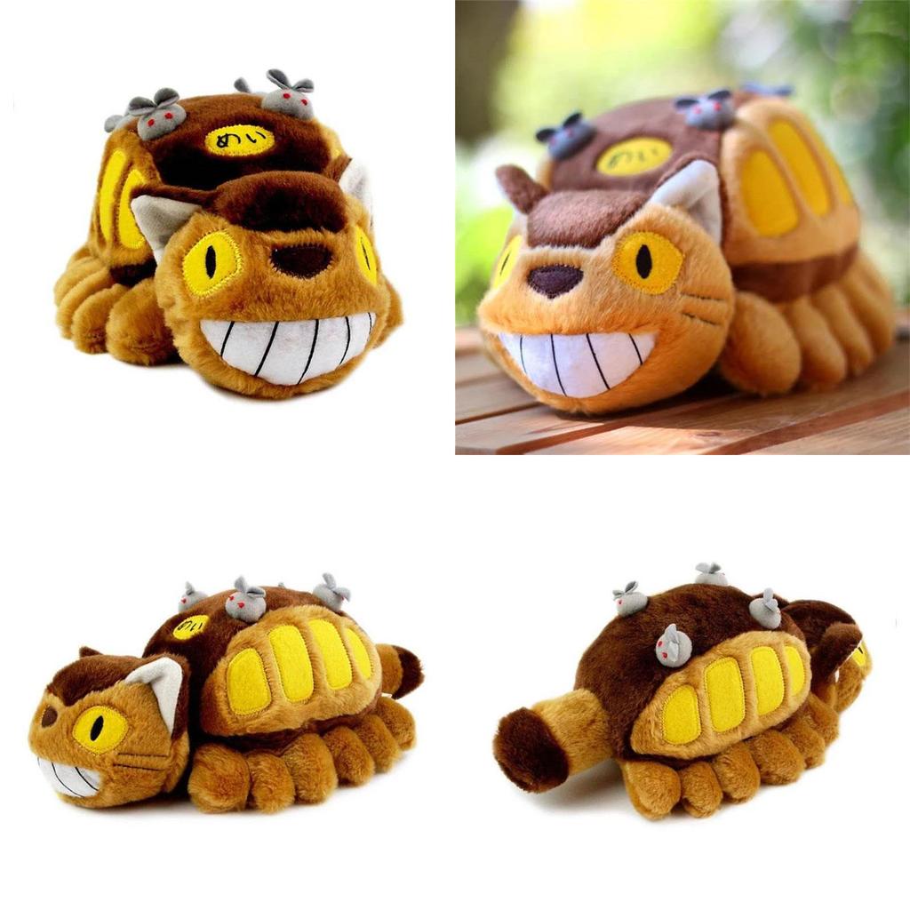 Cuddly 12" My Neighbor Totoro Cat Bus Plush Doll Catbus Pillow For Cozy Comfort