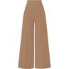 Solid Color Vintage Casual Loose High Waist Wide Leg Long Trousers For Women