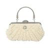 Vintage Chic Pearl Evening Handbag for Women - Ideal for Parties, Banquets, and Formal Events