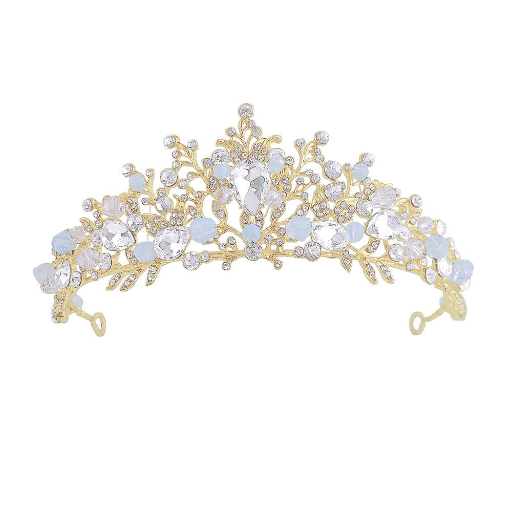 

Sky Blue Children s Crown Tiara Princess Little Girl Birthday Gift Gift Korean Style Cute Hairband Crystal Crown