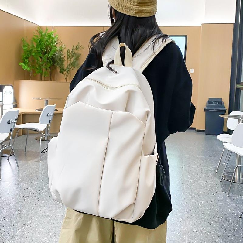 School bag male college student ins trendy cool simple large capacity backpack female junior high school student high school travel bag backpack