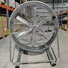 Ventilador Industrial de Vento para Grãos com Velocidade Variável e Rodas: Ventilador Elétrico de Alta Potência Montado em Poste para Uso Agrícola e em Oficina
