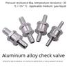 Aluminum Alloy Check Valve for Automotive Diesel Fuel Pipeline 6/8/10/12mm Sizes Available for Machinery
