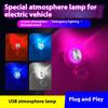 Car Interior Portable Car USB Ambient Light Mini LED Decorative Ambient Light For Ambient Light Computer Light Plug and Play