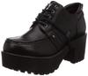 Yosuke Men's Platform Lace-Up Shoes, Black, Size 26cm, 2818001