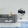 Feline Avian Sculpture Timepiece Artistic Animal Ornament Acrylic Craft for Fireplace Study Living