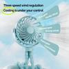 Portable Rechargeable 3-speed Fan Baby Stroller Bed Mute Fan Variable Base Octopus Mini Fan Office Desktop Hands Free Fan