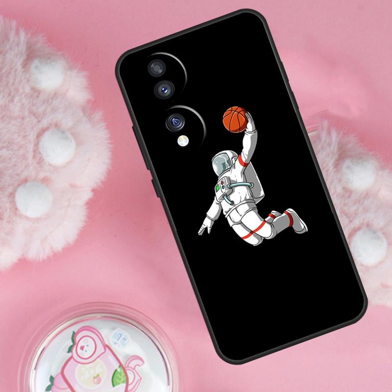

Astronaut Slam Dunk Basketball Case For Honor 200 Pro 50 70 90 Lite X9b X9a X8b X8a X8 X9 X9c Honor Magic 7 6 5 Lite Cover Honor 200