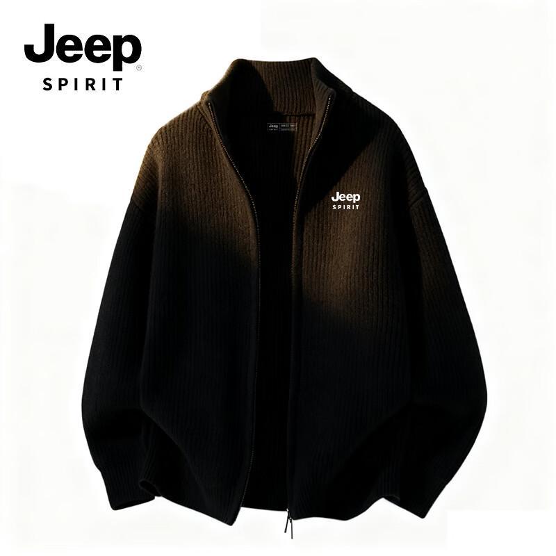 JEEP SPIRIT Herren Winter Strick Cardigan Jacke
