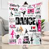 Gymnastics Word Cloud Art Blankets Are Suitable for Living Rooms, Bedrooms, Camping, and Other Places, Making Them an Ideal Choice for Gifts.