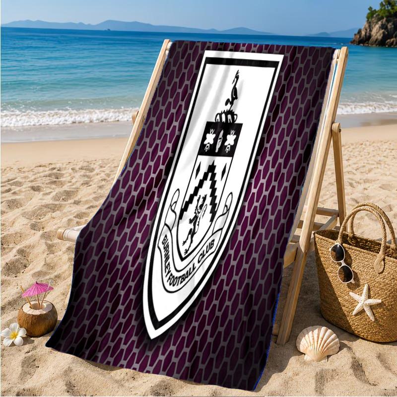 Football Club Burnley Beach Towel Microfiber Beach Towel, Lightweight and Quick-Dry, for Summer Travel, Swimming Pool Fan Birthday Gift