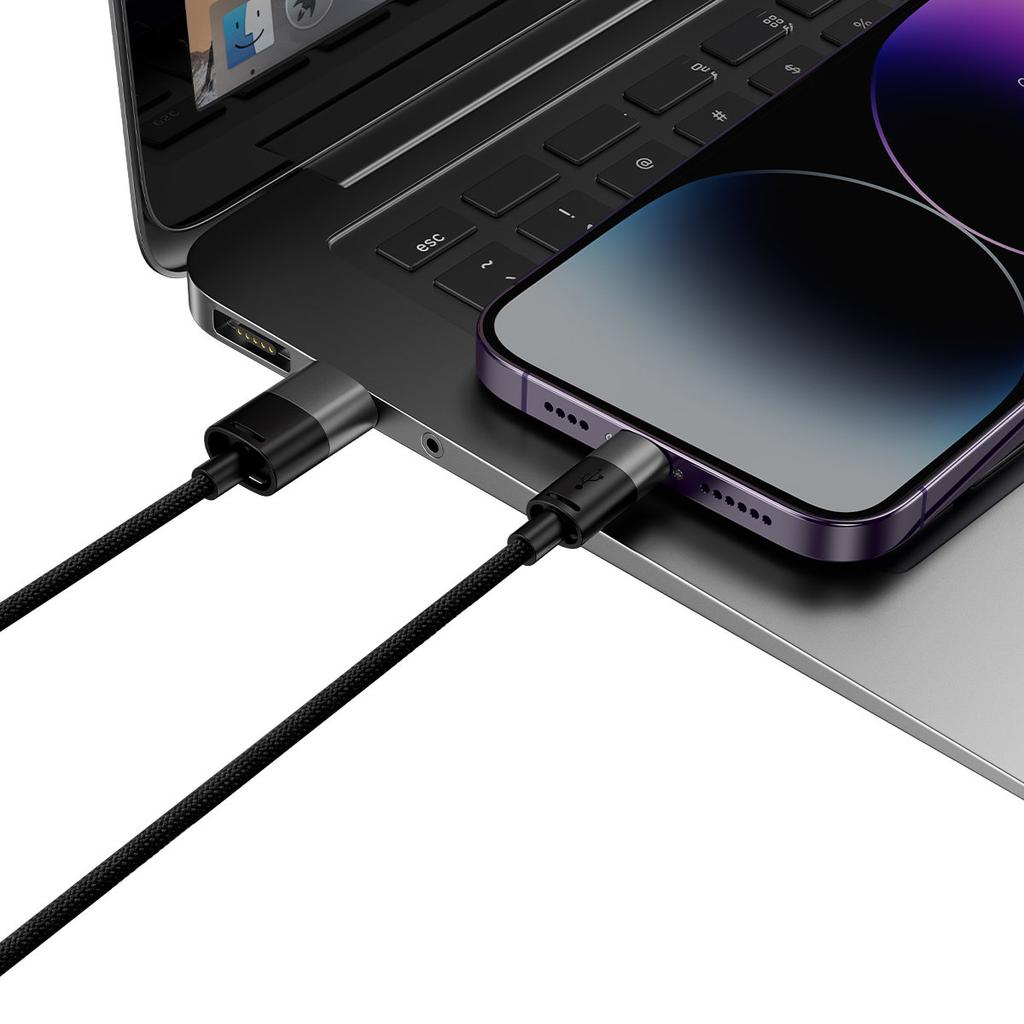 StarSpeed 3in1 USB Phone Cable - Micro USB / iPhone Lightning / USB-C 1.2m - Black