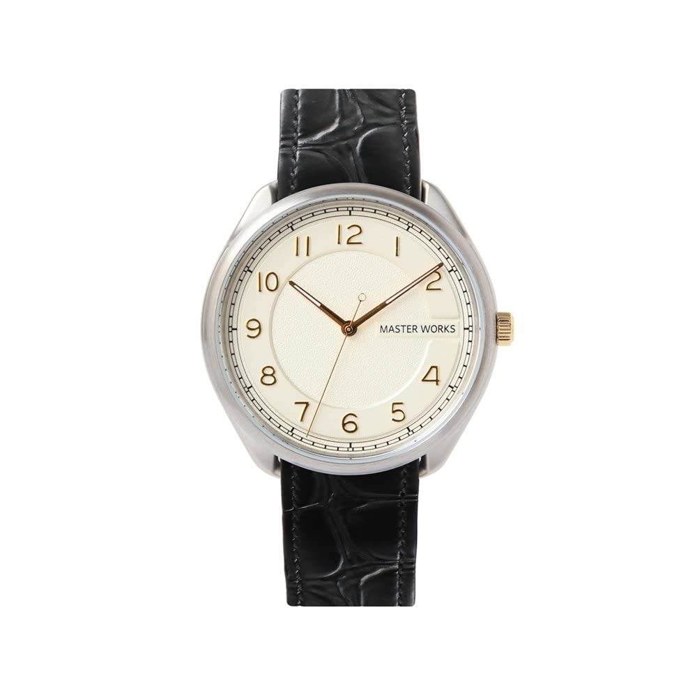 

[MASTER WORKS] Masterworks Quattro 003 MW06SI1-GCBKG81 Мужские часы Сделано в Японии Кварцевые 39 мм Кожаный ремешок Мужские часы