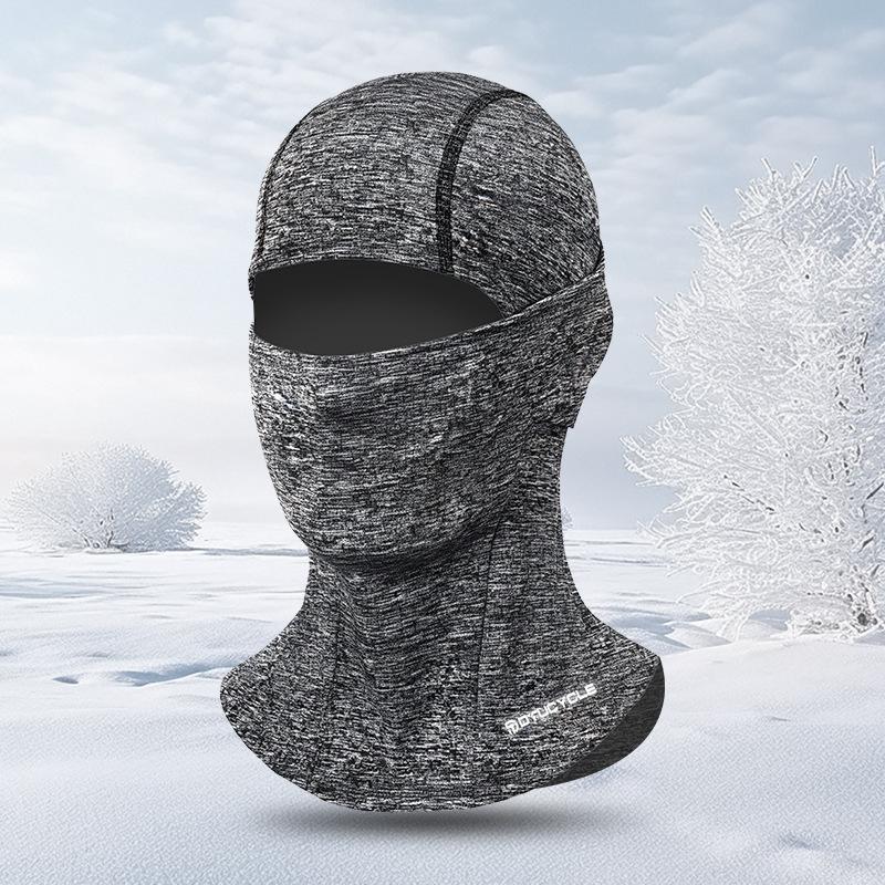 Zimní větruodolná lyžařská a cyklistická obličejová maska a nákrčník