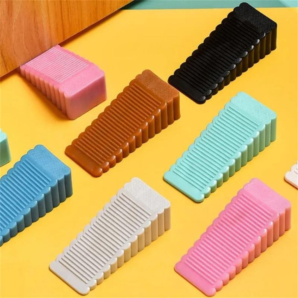 Cute Safety Silicone Door Stop Stoppers Block Wedge Doorstops Door Stopper Home Office Door Rear Retainer Anti-collision Stop