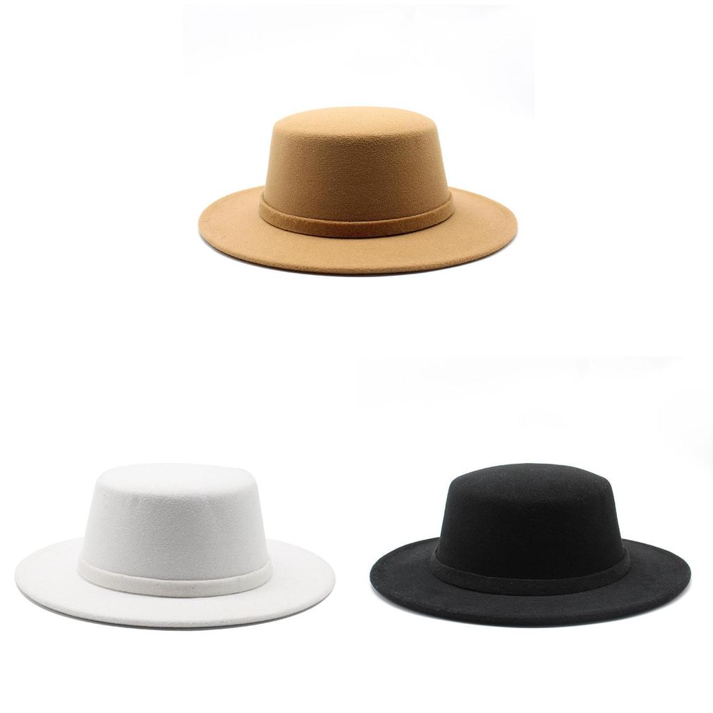 Stilvoller Wollmisch-Fedora-Hut Mit Sonnenschirm Atmungsaktivität Für Männer Und Frauen