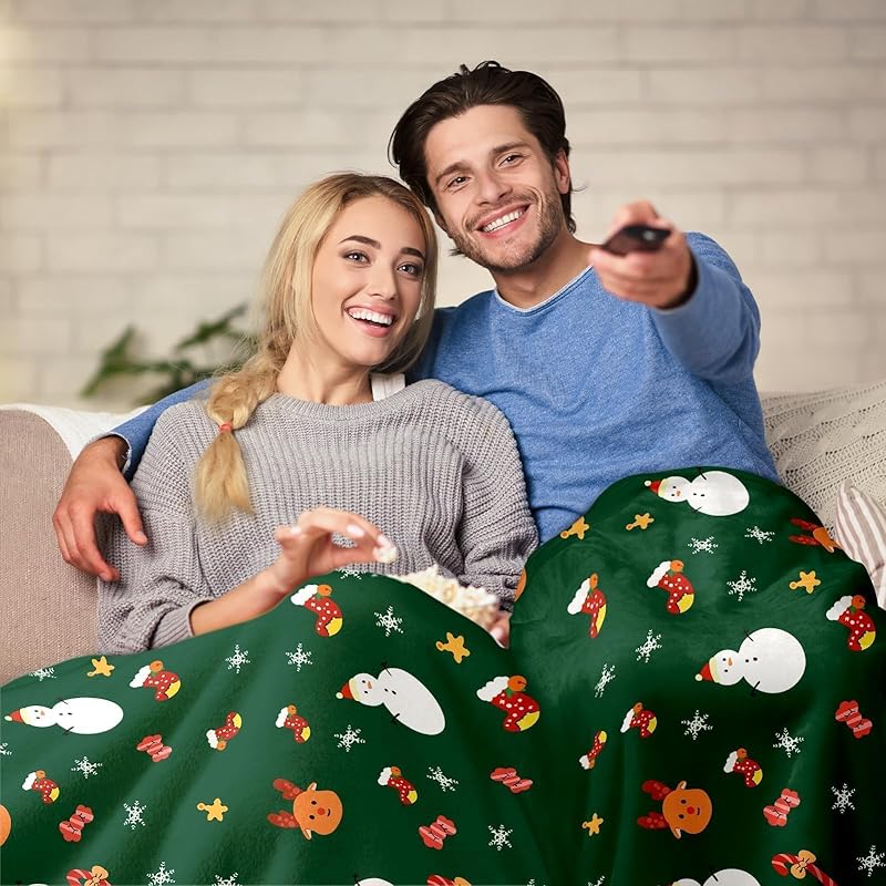 Christmas Blanket for Adult Women Christmas Decorations Christmas Throw Blanket for Women Men Thank You Gifts for Women Men Christmas Throw Blanket 50 ×60