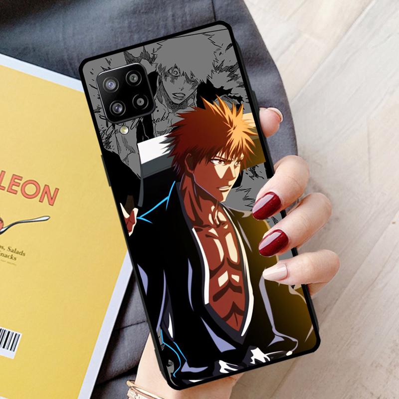 BLEACH Ichigo Kurosaki Manga Hülle für Samsung Galaxy A51 A71 A31 A21S A50 A70 A12 A22 A32 A42 A72 A52 A52S Handyhülle