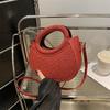 Solid Color Thread Design Shoulder Bags for Women Persality Ladies Handbag Purse Versatile Female Crossbody Bag Evening Clutch