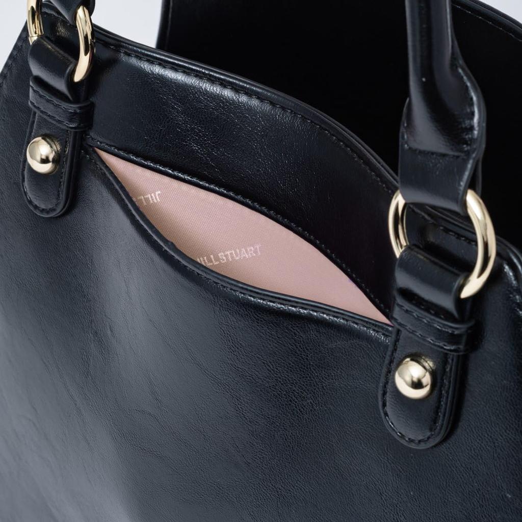 Tote Bag Ribbon Design Feminine Vintage Feel JSLH5EH1 Black [JILL STUART] "Pecotto" Women's