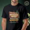 Men T-shirt Funny Cotton Welcome To IWISHABISH WOODS National Forest Land Motorcycle Casual Coo