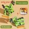 Triceratops T Rex Brachiosaurus Excavator Vehicle Inertia Toy For Gift Boys