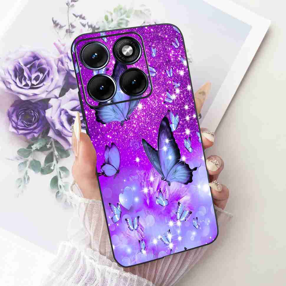 For Motorola Edge 70 Fusion 5G Case Cartoon Cat Panda TPU Black Cover For XT2605-1 XT2605-2 XT2605-4 Soft Silicone Phone Cases