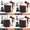 Garden Water Hose Set With Autorewind And Highpressure Garden Spray For Lawn And Car Wash