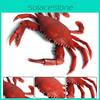Crab Realistic Marine Animal Plastic Figure Toy For Kids Aquarium Decoration And Play