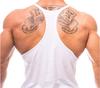 Gilet da Fitness Atletico da Uomo - Traspirante, Spalline Sottili, Cotone, Taglie Forti