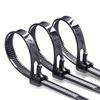 100pcs Reusable Plastic Cable Zip Ties with Quick Release, Office, and Outdoor Use, Adjustable Bag Seals and Tag Fasteners