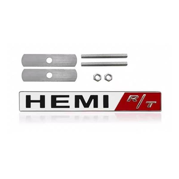 HEMI R/T Letter Badge Logo Is Suitable for Dod-ge Je-ep with Caliber JCUV Standard Modified Parts Logo Sticker Grille Universal Decal