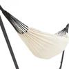 Heavy-Duty Portable Swing for Beach Backyard Photography Extra Wide Two-Person Outdoor Hammock with Hanging Ropes
