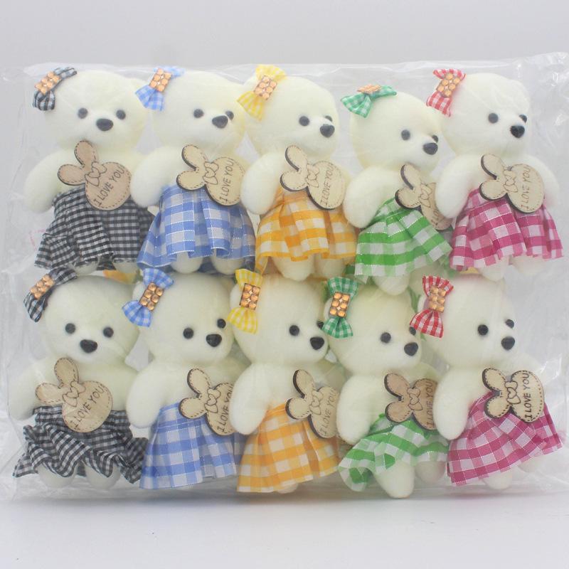 

Плюшевый букет из мишек Тедди с пенопластовым мороженым и упаковкой из свежих цветов для поделок своими руками Foam Flat Bear [Height 11 cm]