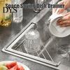 Kitchen Sink Corner Shelf Stainless Steel Triangular Shelf, Rustproof Compact Wire Storage Rack, Space Saving Utensil Drying Rack for